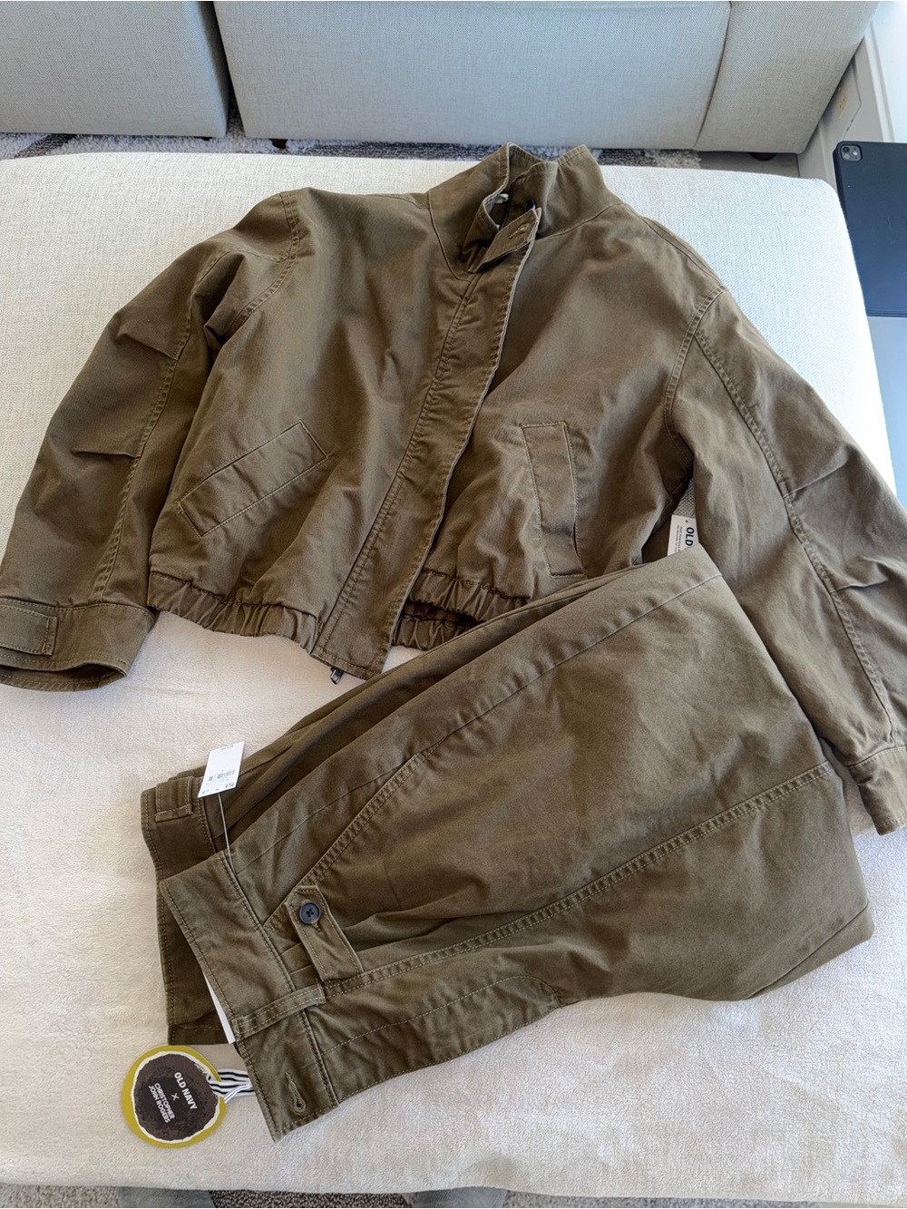 BRAND NEW - Christopher J Rogers x Old Navy Cropped Utility Jacket + Pants